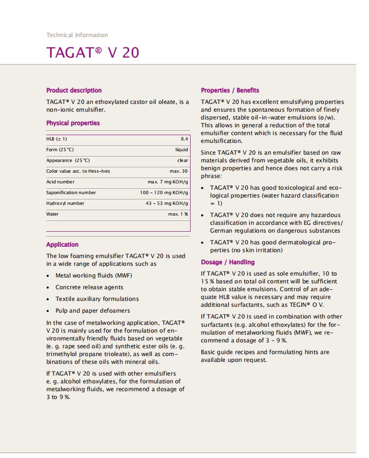 TAGAT V20非離子表面活性劑(圖1)